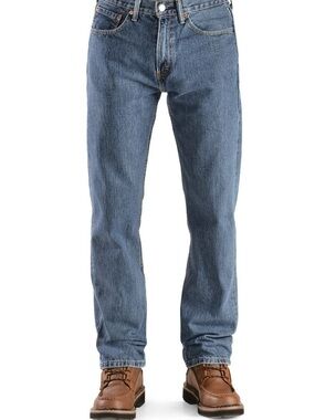 Levi's Men's Straight Jeans in Medium Blue Denim Sz 32x32